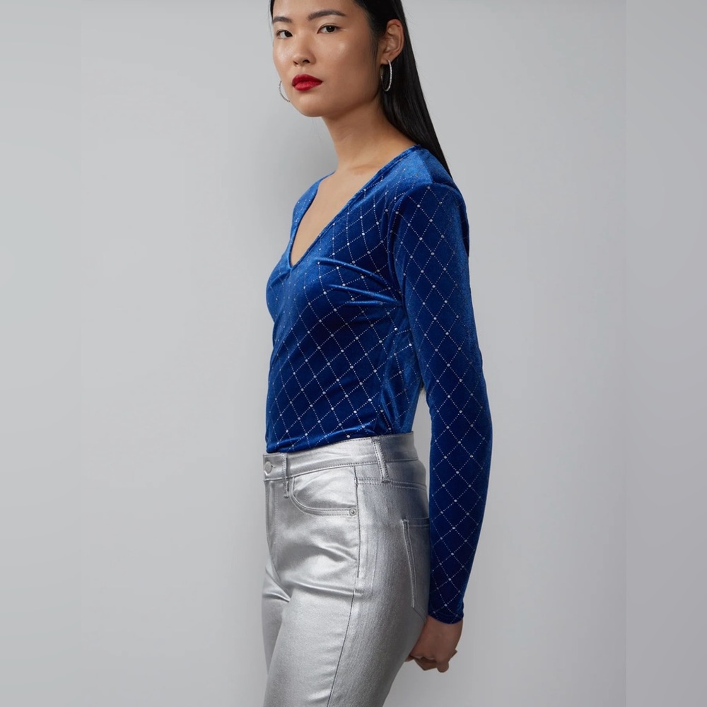 NWT DIAMOND PATTERN TOP - Picture 2 of 4